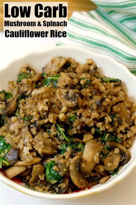 low-carb-mushroom-spinach-cauliflower-rice-stylish image