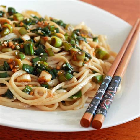 ginger-scallion-noodles-the-daring-gourmet image