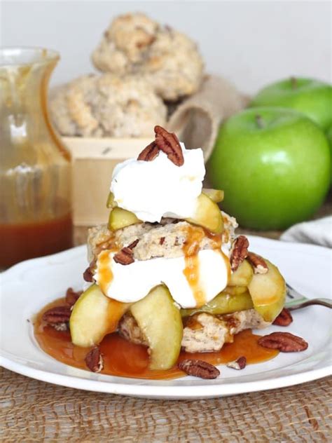 caramel-apple-pecan-shortcakes-the-bakermama image