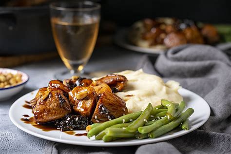 healthy-honey-balsamic-skillet-chicken-with-dried-fruit image