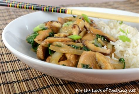 chicken-shiitake-and-kale-stir-fry-for-the-love-of-cooking image