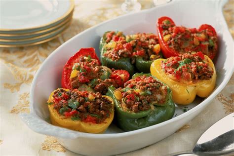 baked-stuffed-peppers-with-ground-beef-and-corn image