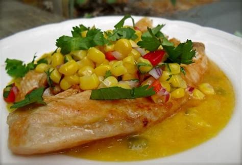 chilean-fish-with-honey-mango-sauce-recipe-foodcom image