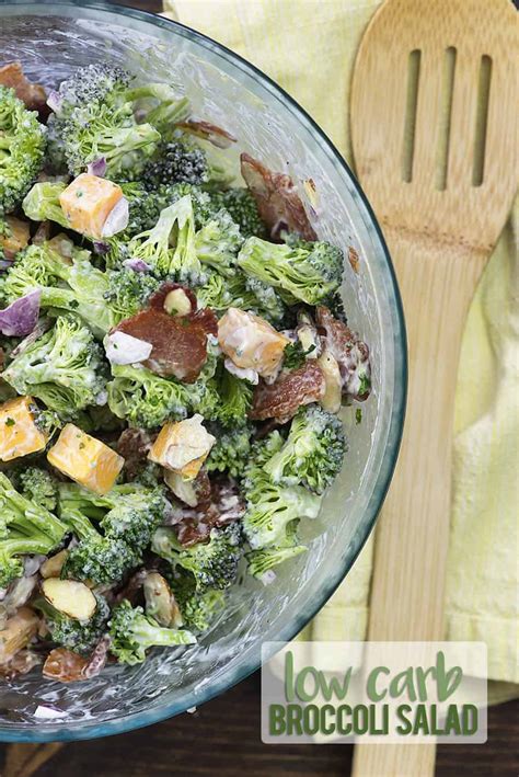 keto-broccoli-salad-recipe-with-bacon-cheddar image