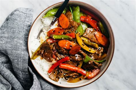 sweet-and-sour-steak-stir-fry-recipes-the-spruce-eats image