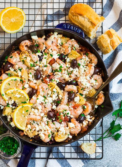 mediterranean-shrimp-healthy-one-pan-meal image