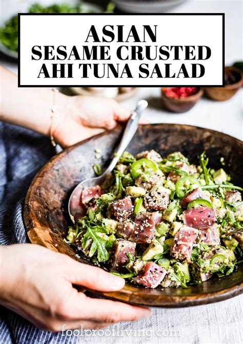 sesame-crusted-seared-tuna-salad-bowl-foolproof image