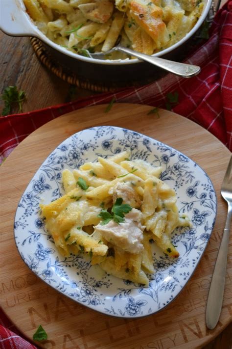baked-penne-pasta-with-chicken-julias-cuisine image