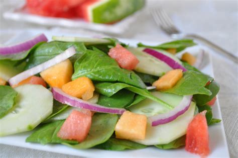 melon-salad-recipes-spinach-watermelon-and image