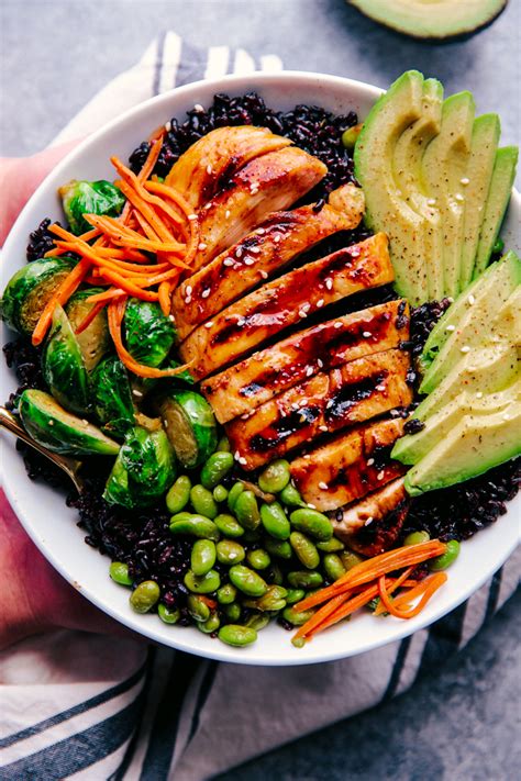teriyaki-chicken-bowls-with-black-rice-the-food-cafe image