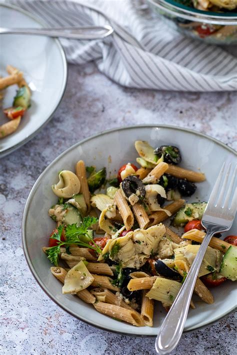 pasta-salad-recipe-with-artichoke-hearts-wfpb-vegan image