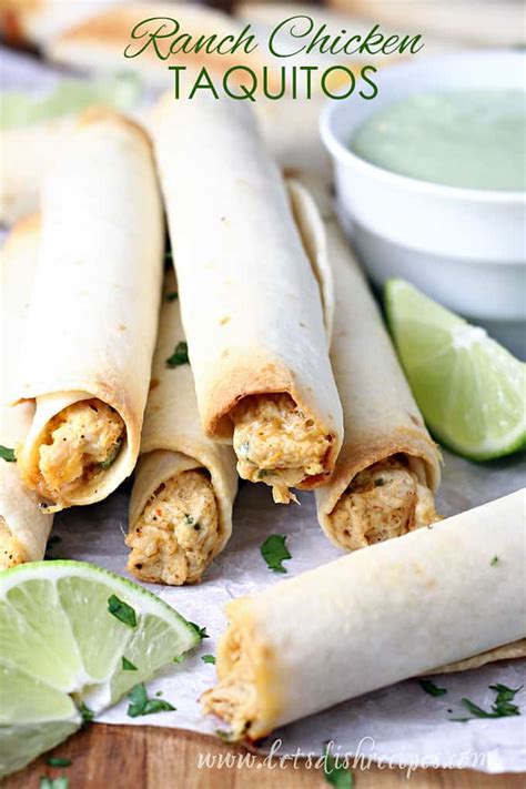 ranch-chicken-taquitos-lets-dish image