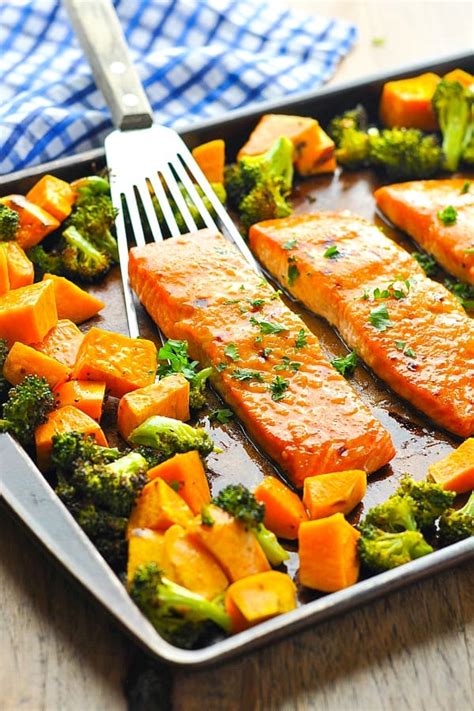 maple-glazed-salmon-sheet-pan-dinner image