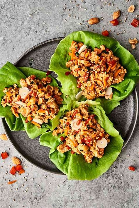 thai-peanut-chicken-lettuce-wraps-recipe-30-minute image