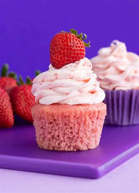 easy-strawberry-cupcakes-recipe-love-from-the-oven image