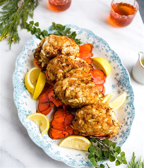 crab-stuffed-and-baked-lobster-tails image