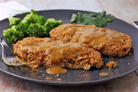 chickpea-cutlets-with-savory-mustard-sauce-vegan image