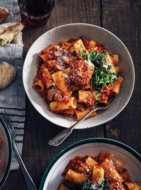 slow-cooker-rigatoni-with-tomato-sauce-pork-shank-and image