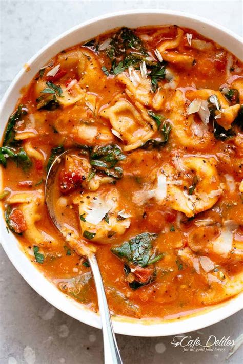 creamy-tomato-tortellini-soup-with-spinach-cafe image