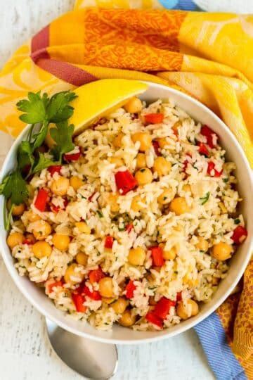 chickpea-rice-pilaf-recipe-veggies-save-the-day image