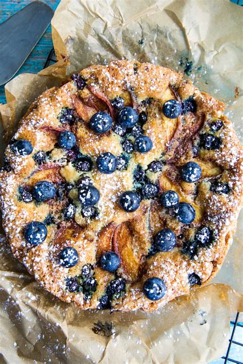 easy-blueberry-nectarine-cake-must-love-home image