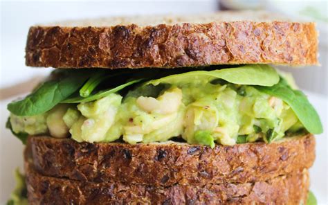 smashed-white-bean-avocado-and-basil-sandwich image