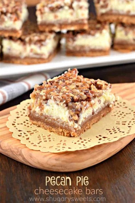 pecan-pie-cheesecake-bars-recipe-shugary-sweets image