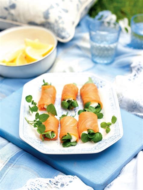 smoked-salmon-cream-cheese-and-watercress-rolls image