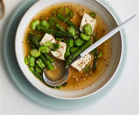 miso-broth-with-spring-vegetables-and-tofu image