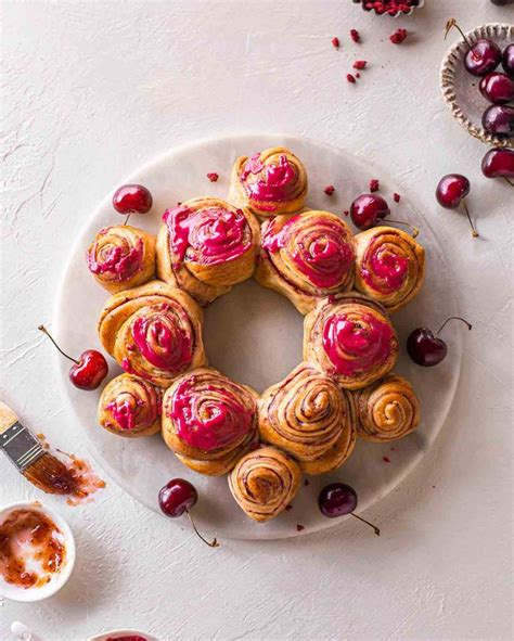cherry-roll-wreath-recipe-rainbow-nourishments image