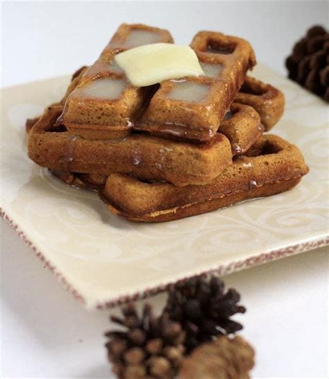 gingerbread-waffles-with-butter-syrup-butter image
