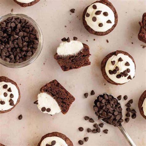 the-best-mini-brownie-bites-with-cream-cheese-frosting image