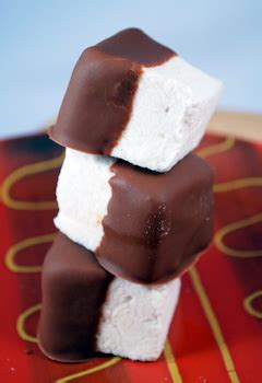 chocolate-covered-homemade-marshmallows-baking image