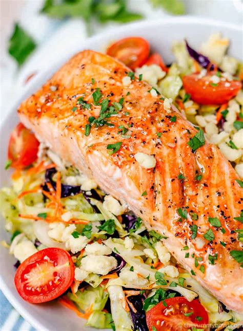 salmon-salad-with-cabbage-grill-or-oven-the-yummy image