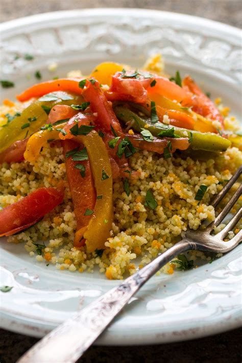 tunisian-grilled-peppers-and-tomatoes-with-couscous image