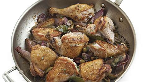 pan-roasted-chicken-with-olives-and-lemon-finecooking image