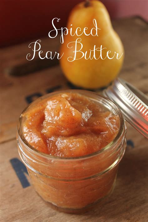 homemade-spiced-pear-butter-recipe-premeditated image