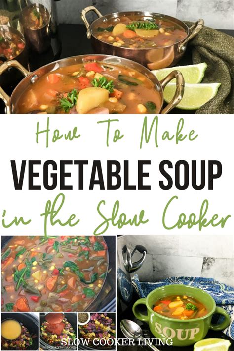 the-best-crockpot-vegetable-soup-slow-cooker-living image