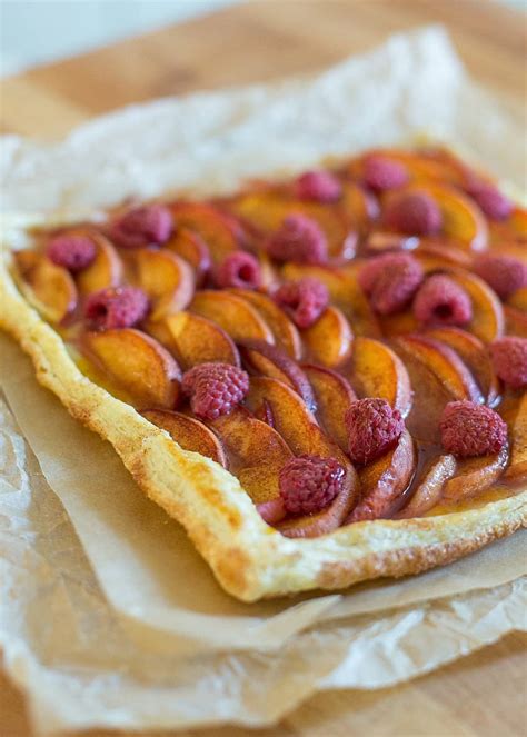 recipe-peach-and-raspberry-tart-kitchn image