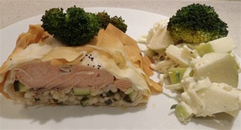 salmon-couscous-and-dill-parcels-with-a-blue-cheese image