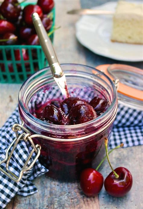 easy-three-ingredient-cherry-compote-sugar-free-the image