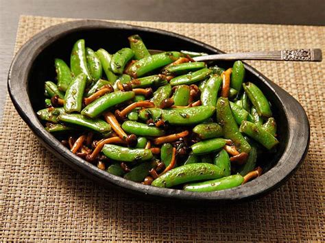 stir-fried-snap-peas-and-mushrooms-with-fish-sauce-and image