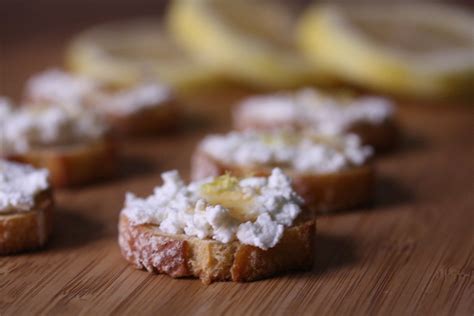 lemon-ricotta-crostini-with-truffle-honey-feed-me image