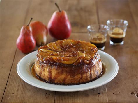 pear-and-ginger-upside-down-cake-recipe-maggie-beer image