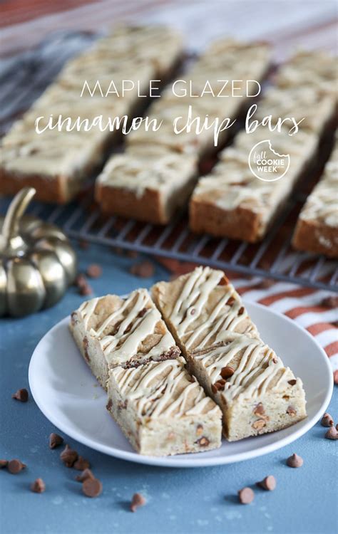 maple-glazed-cinnamon-chip-bars-easy-fall-dessert image
