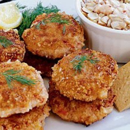 blushing-maine-lobster-cakes-recipe-recipe-lobster image