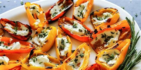 grilled-mini-sweet-peppers-with-goat-cheese-the image