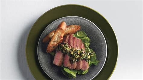 seared-tuna-with-olive-tapenade-vinaigrette-and image