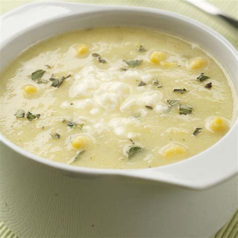 golden-summer-squash-corn-soup-eatingwell image