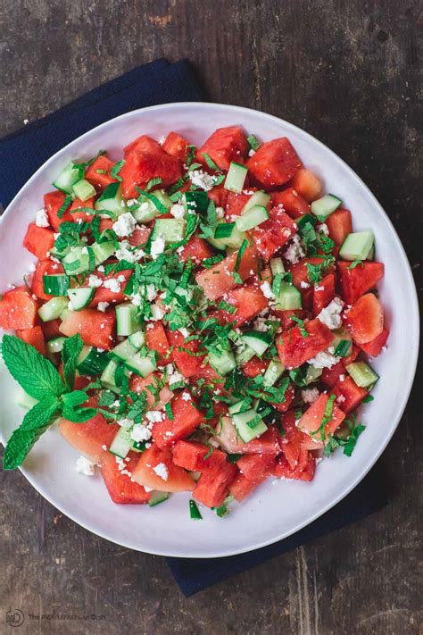 watermelon-salad-with-feta-the-mediterranean-dish image